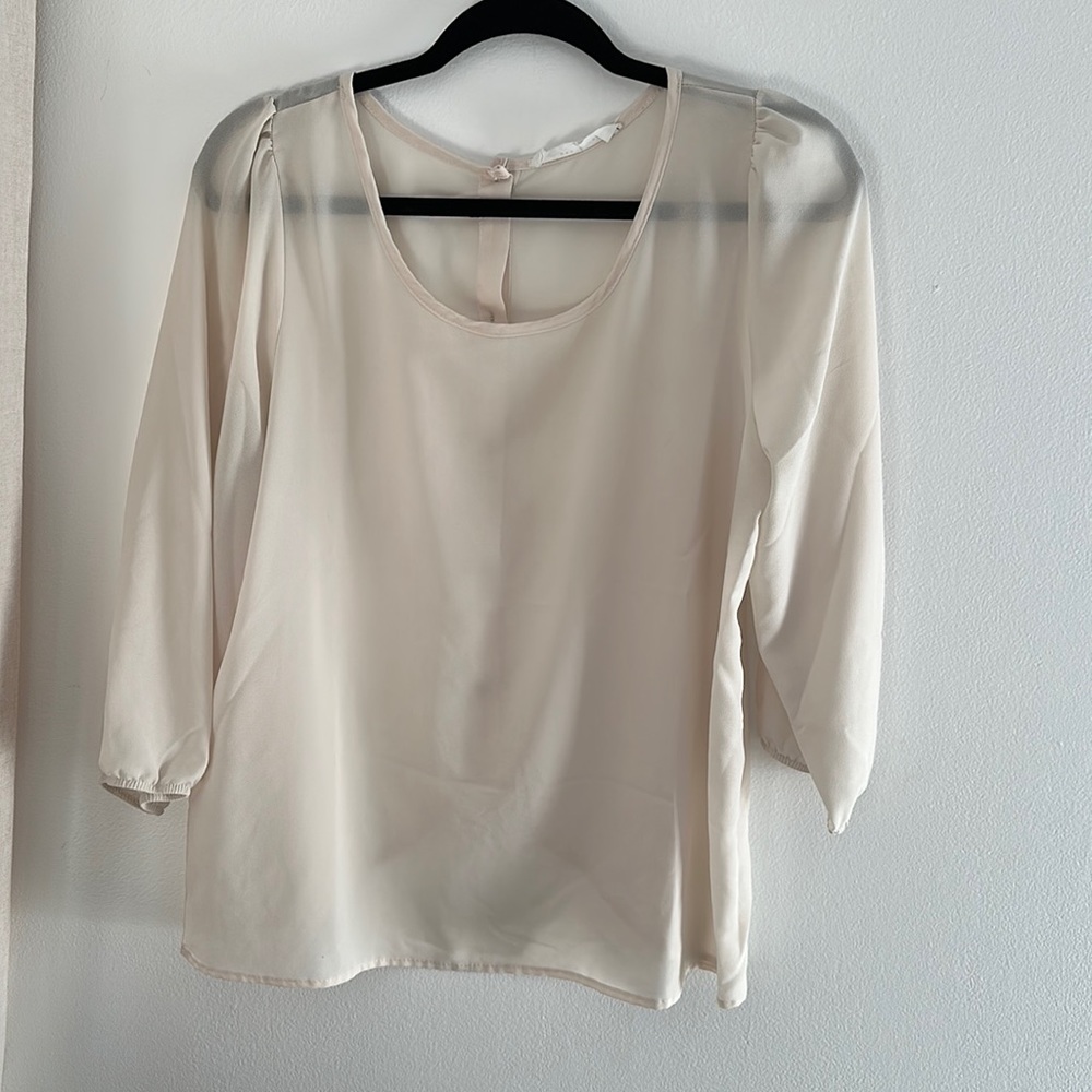 Cream blouse